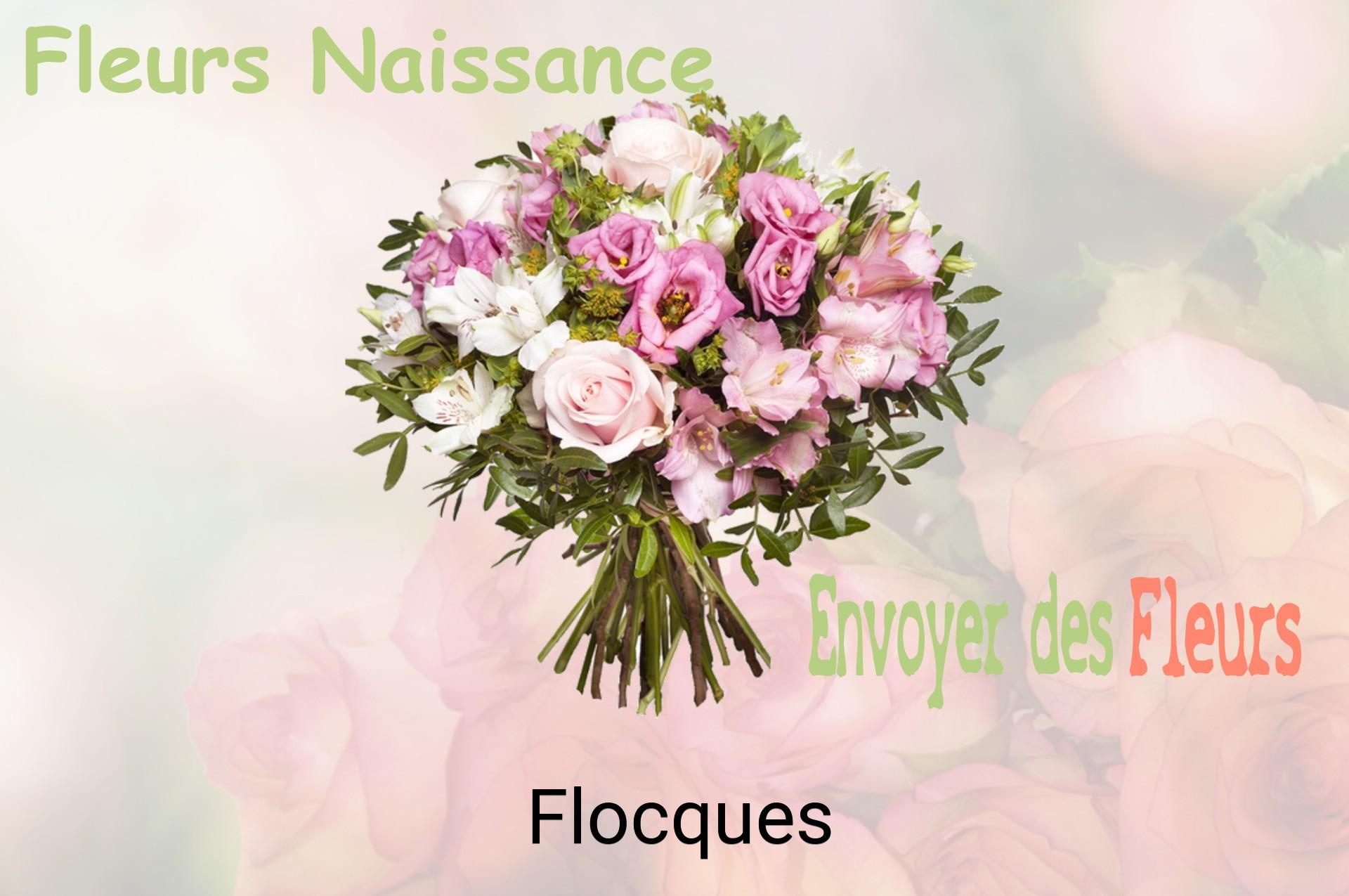 Bouquet de fleurs de naissance livré à Flocques